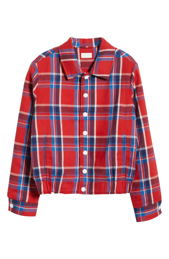 The Happy Camper Plaid Shirt Jacket